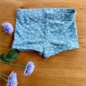 Zara Baby Boy Blue Floral Print Boho Swim Bottoms, Shorts!